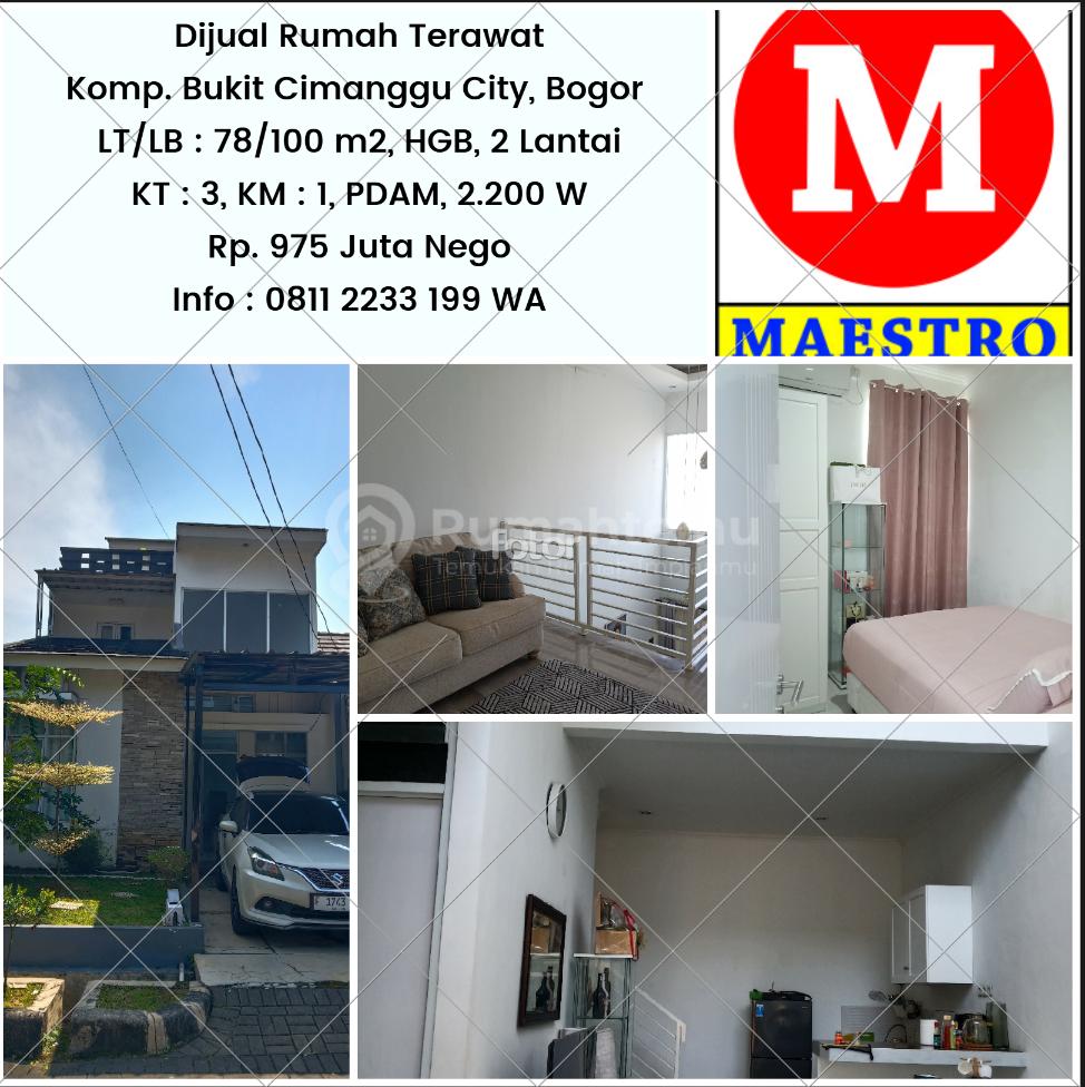 Jual Rumah di Komp. Bukit Cimanggu City, Bogor Utara, Jawa Barat