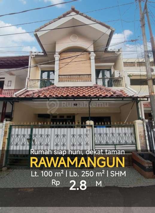 Rumah Siap Huni 5 KT Dekat Taman Rawamangun, Akses Mobil – SHM