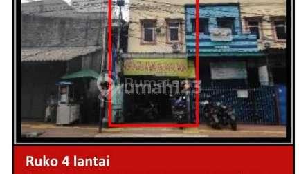Di Jual Ruko 4 Lantai Aset Bank di Jl. Jembatan Besi Raya , Jembatan Besi, Tambora, Jakarta Barat.