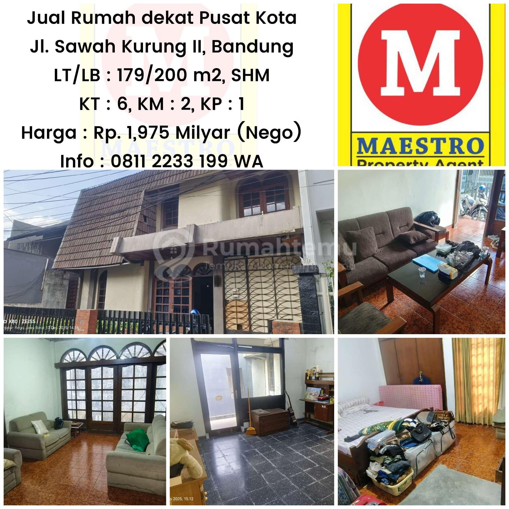Dijual Rumah Jl Sawah Kurung, Bandung